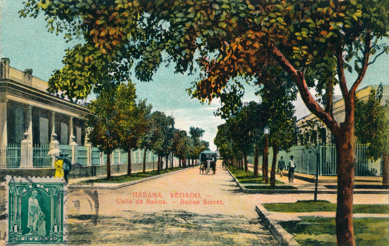 Banos Street, Havana, Cuba, c1910 av Unbekannt