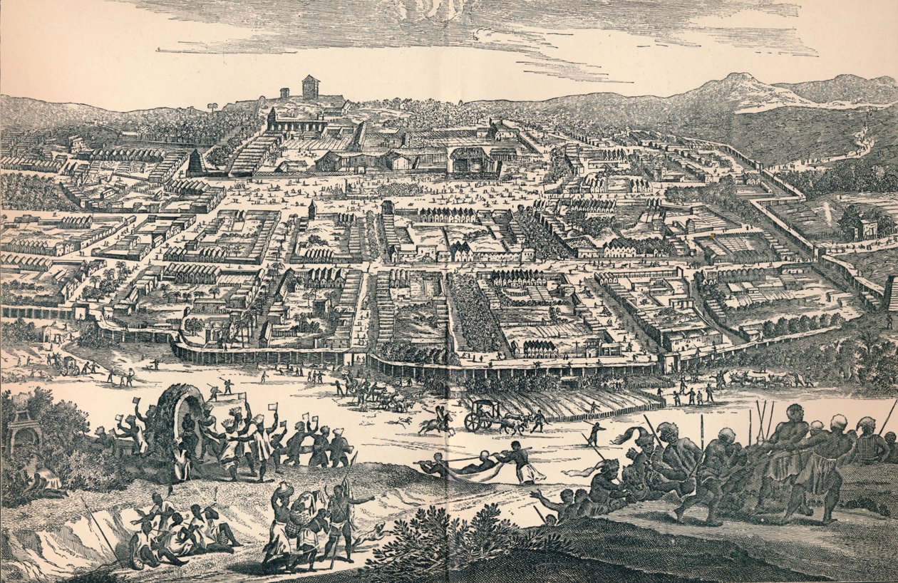Banza Lovangri, hovedstaden i det tidligere kongeriket Lovango, c1670, 1903 av Unbekannt
