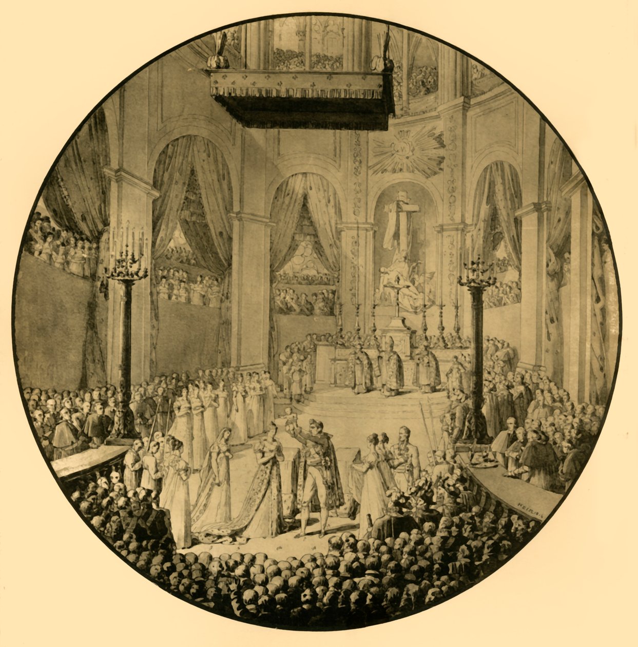 Dåp av Napoleon II, Notre Dame, Paris, 10. juni 1811, 1921. av Unbekannt