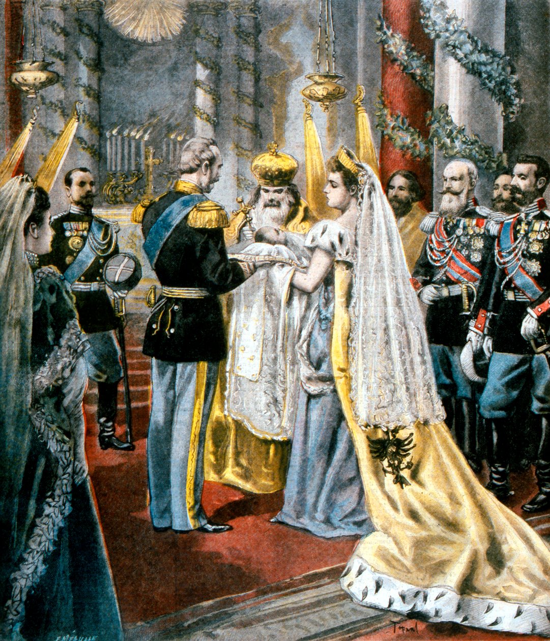 Dåp av storhertuginnen Tatiana, datter av Nicholas II av Russland, 1897 av Unbekannt