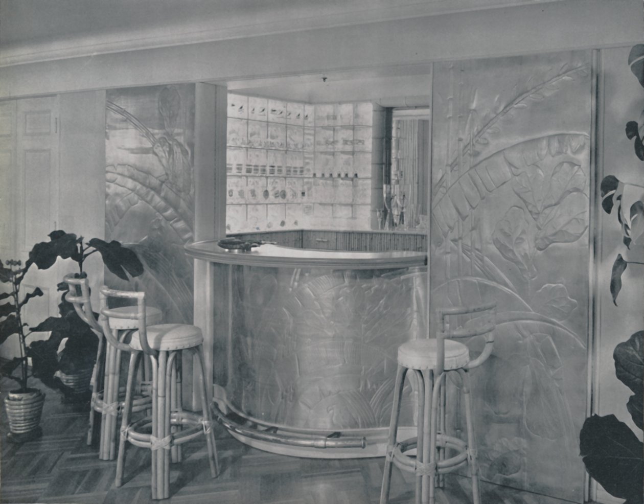 Bar i hjemmet til Mr. and Mrs. Miles Gray, 1942. av Unbekannt