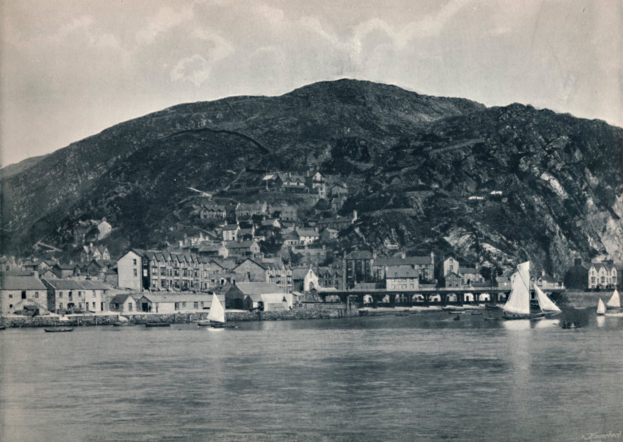 Barmouth - Utsikt fra Mawddach, Showing Heights, 1895 av Unbekannt