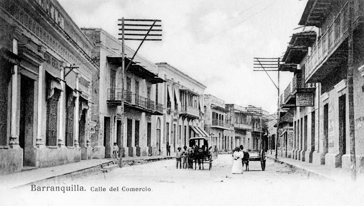 Barranquilla, Colombia, ca 1900-tallet av Unbekannt