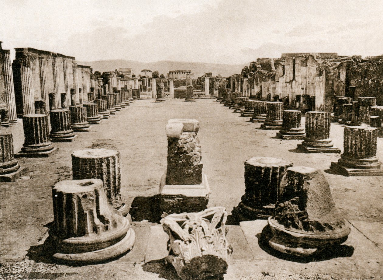 Basilikaen, Pompeii, Italia, ca 1900-tallet av Unbekannt