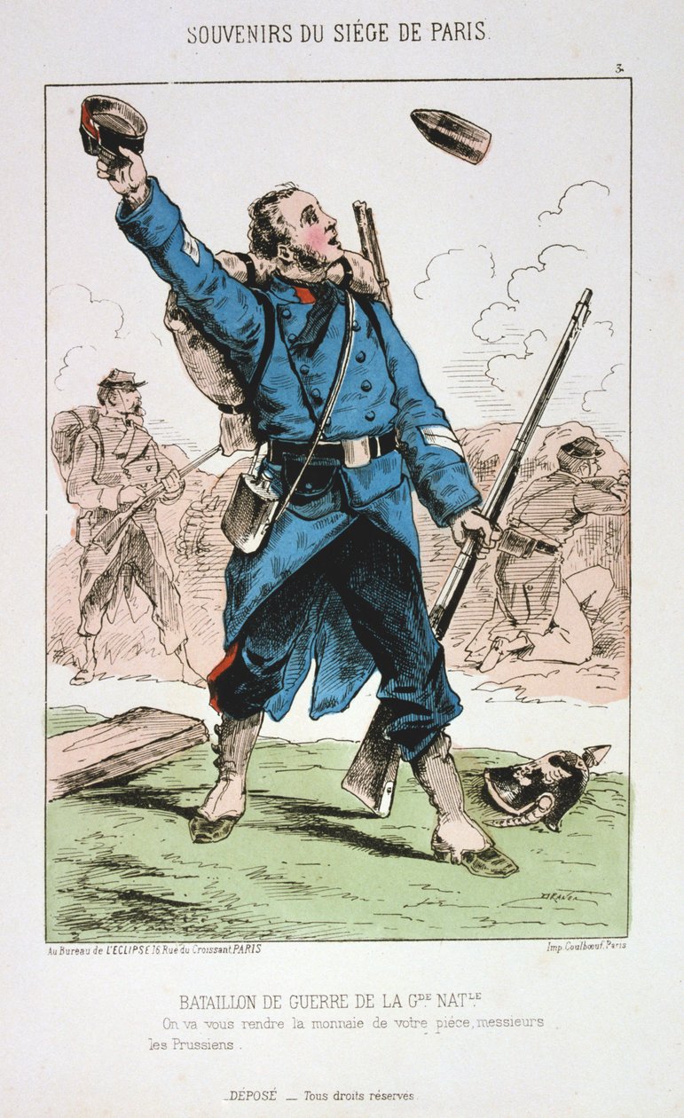 Krigsbataljon av nasjonalgarden, beleiring av Paris, 1870-1871 av Unbekannt