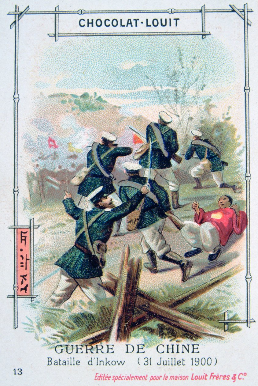 Slaget ved Inkow, Kina, Boxer Rebellion, 31. juli 1900 av Unbekannt