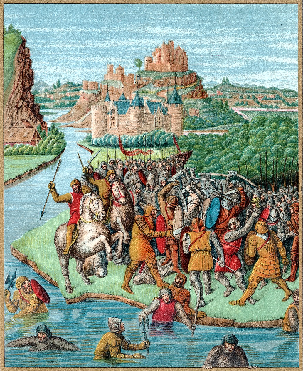 Kamp mellom Bacchides og Jonathan, Maccabean Revolt, 160 f.Kr., c1800-tallet av Unbekannt
