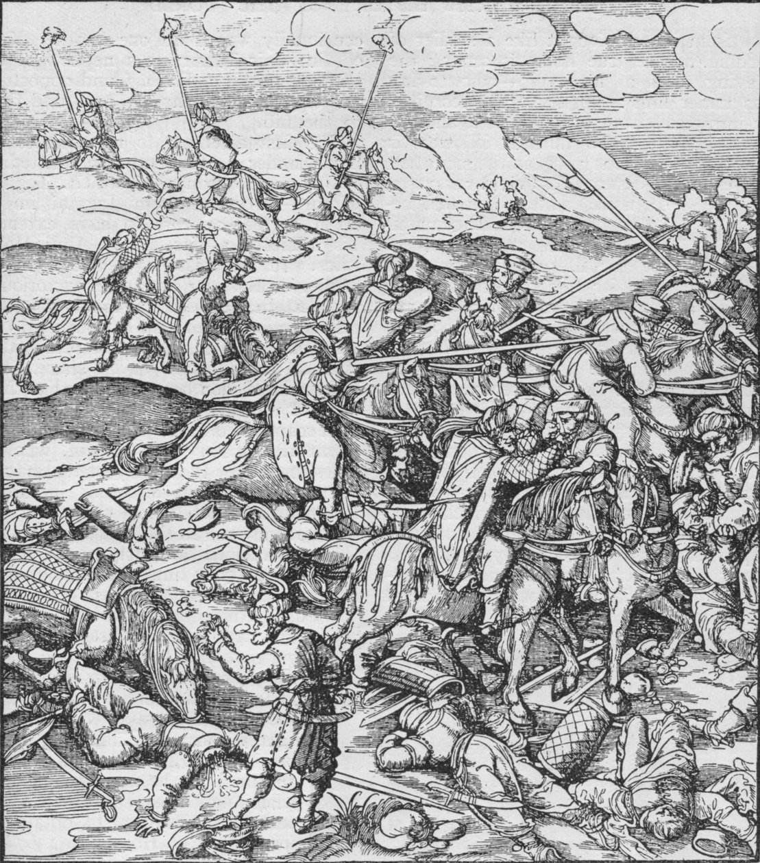Kamp mellom mongolene under Timur og tyrkerne, c1400 1908 av Unbekannt