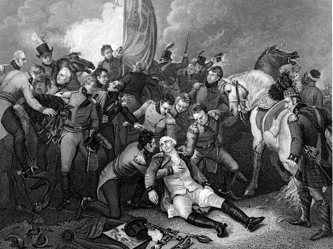 Slaget ved Aboukir Bay, Egypt, 21. mars 1801 av Unbekannt