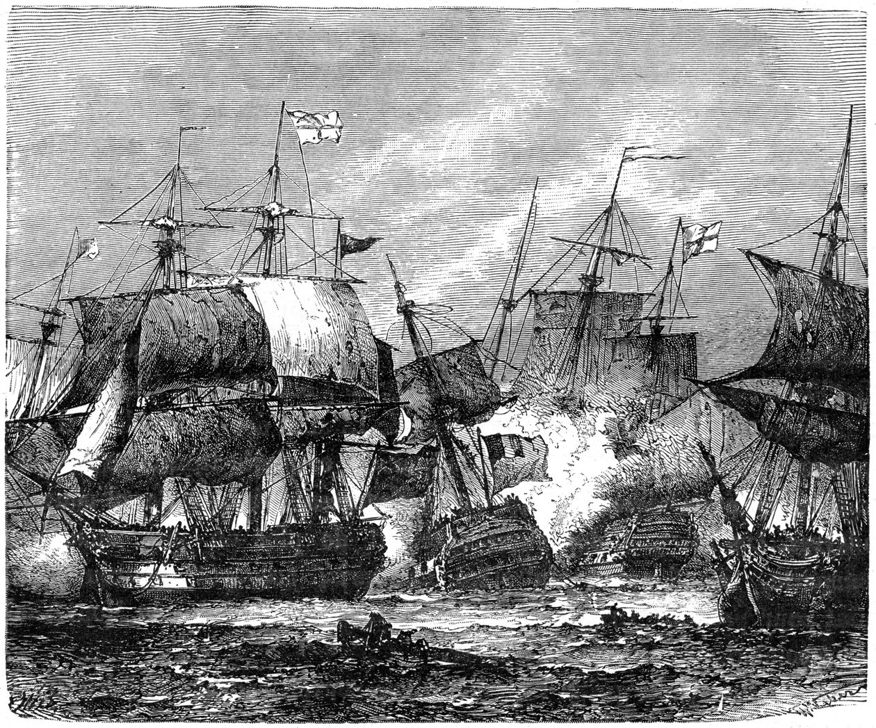 Slaget ved Abukir Bay, 1. august 1798, 1898 av Unbekannt