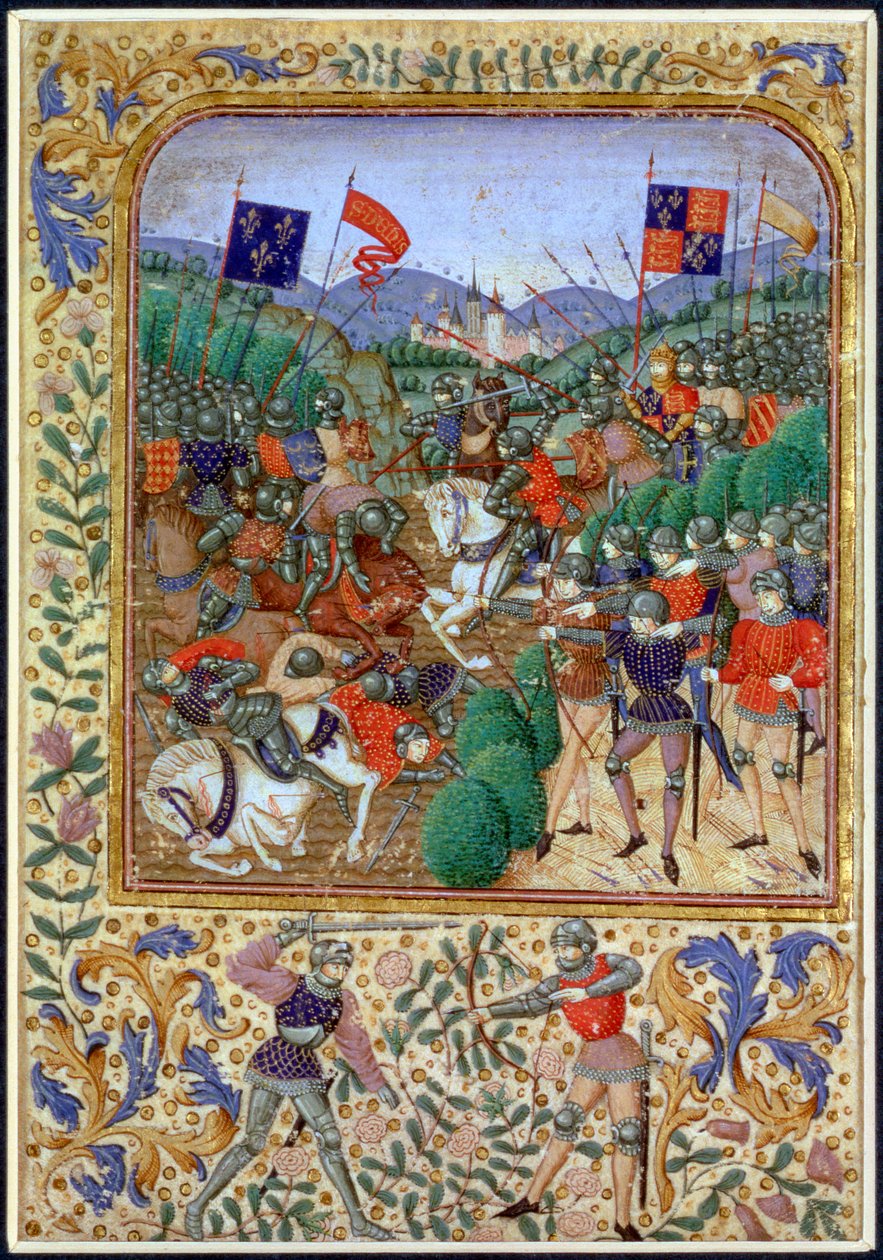 Slaget ved Agincourt, Frankrike, 25. oktober 1415, 1800-tallet av Unbekannt