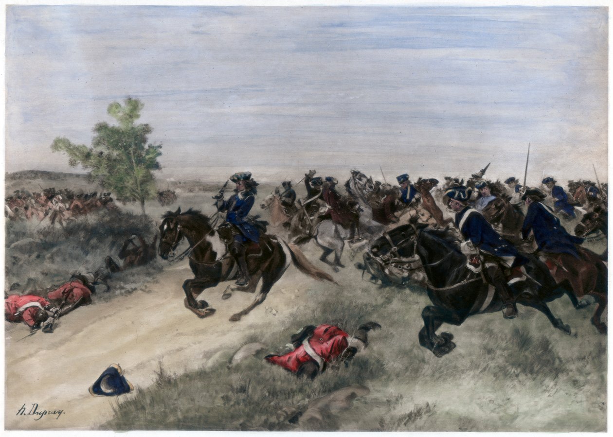 Slaget ved Blenheim, 13. august 1704 av Unbekannt