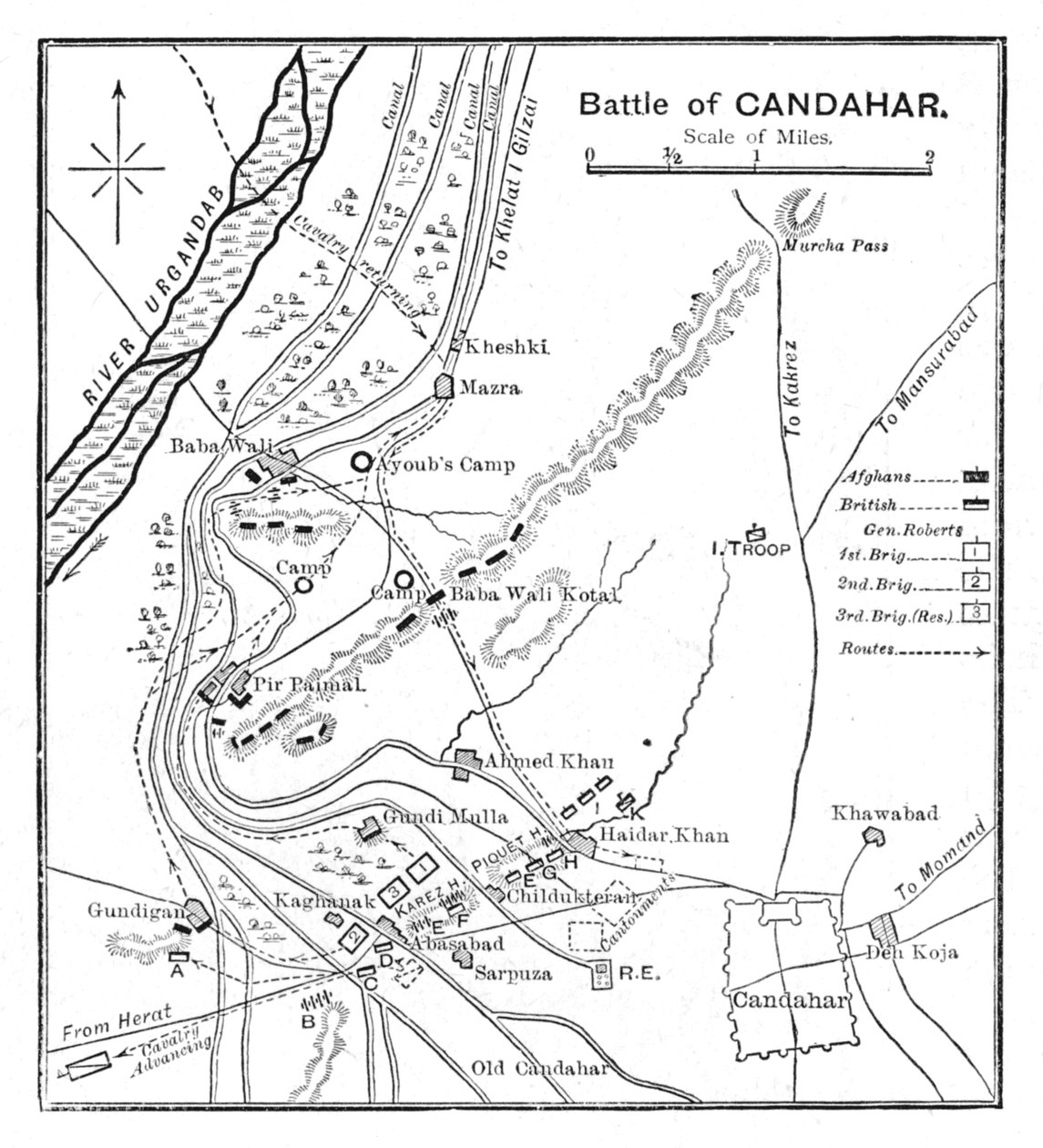 Slaget ved Candahar: Plan, 1902 av Unbekannt