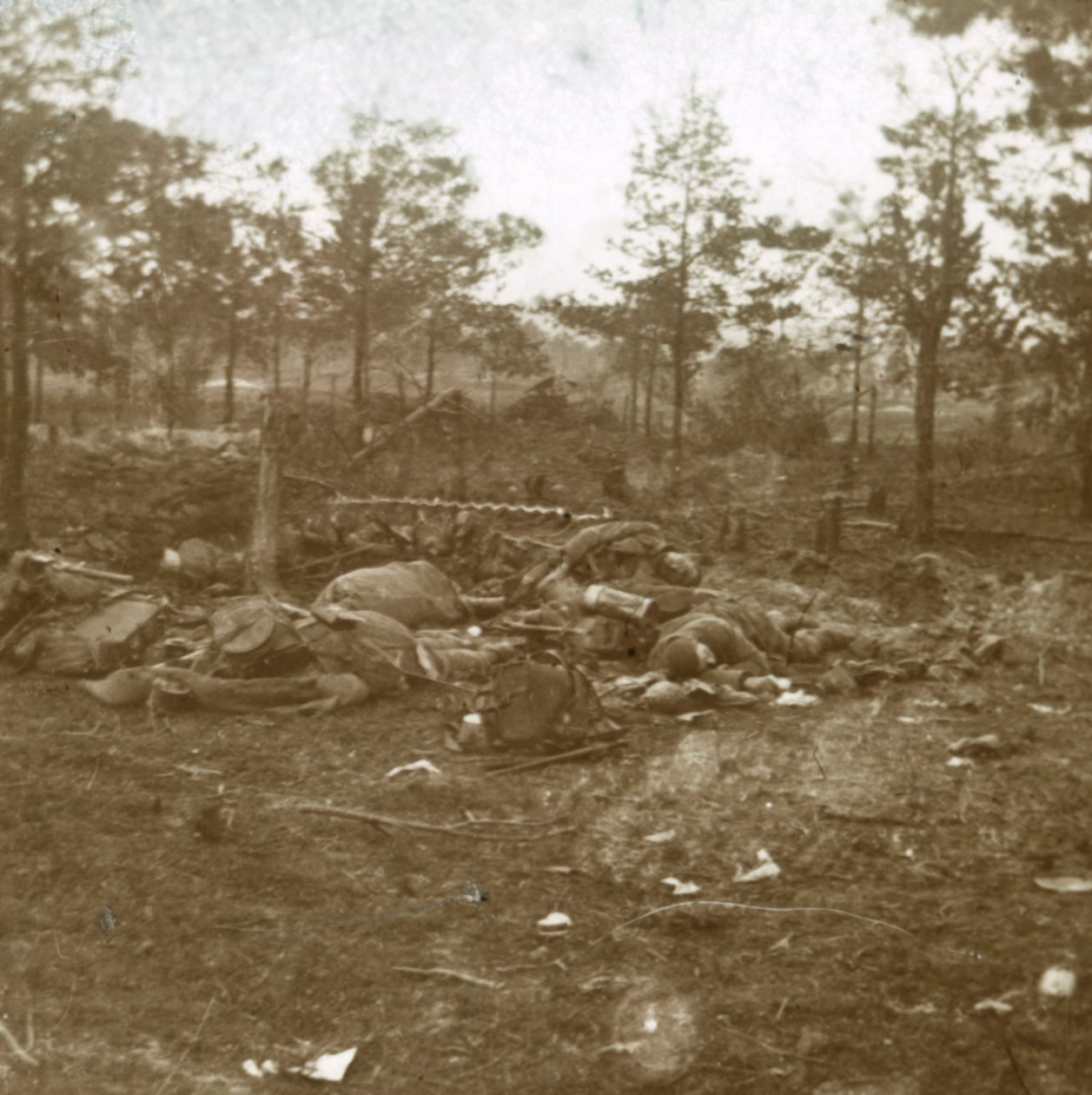 Slaget ved Champagne, Souain, Nord-Frankrike, c1915. av Unbekannt
