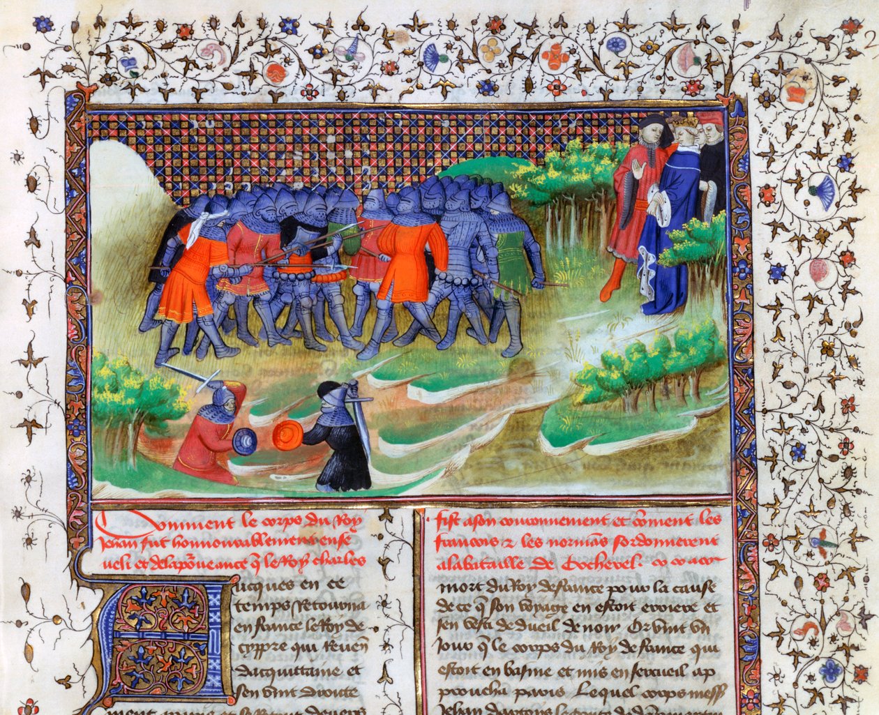 Slaget ved Cocherel, 1364, 1400-tallet av Unbekannt