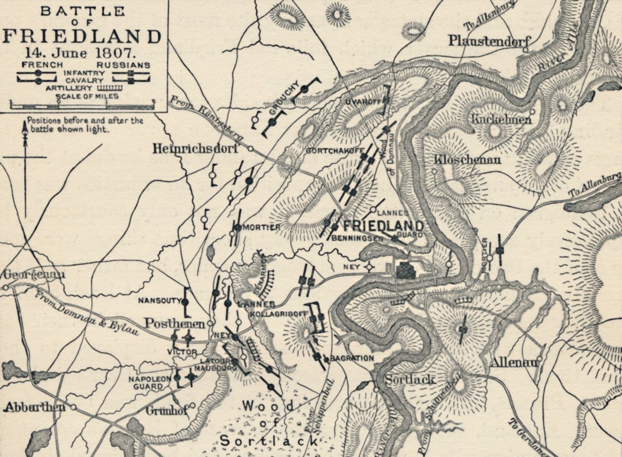 Slaget ved Friedland, 14. juni 1807, 1896 av Unbekannt