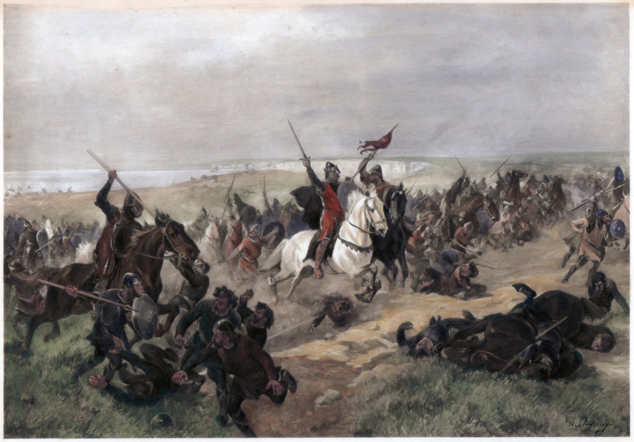Slaget ved Hastings, 14. oktober 1066 av Unbekannt