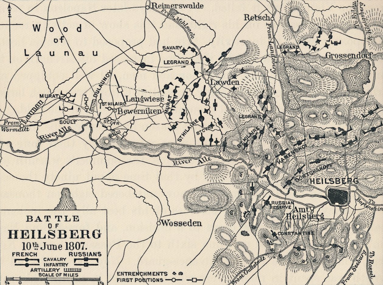 Slaget ved Heilsberg, 10. juni 1807, 1896 av Unbekannt