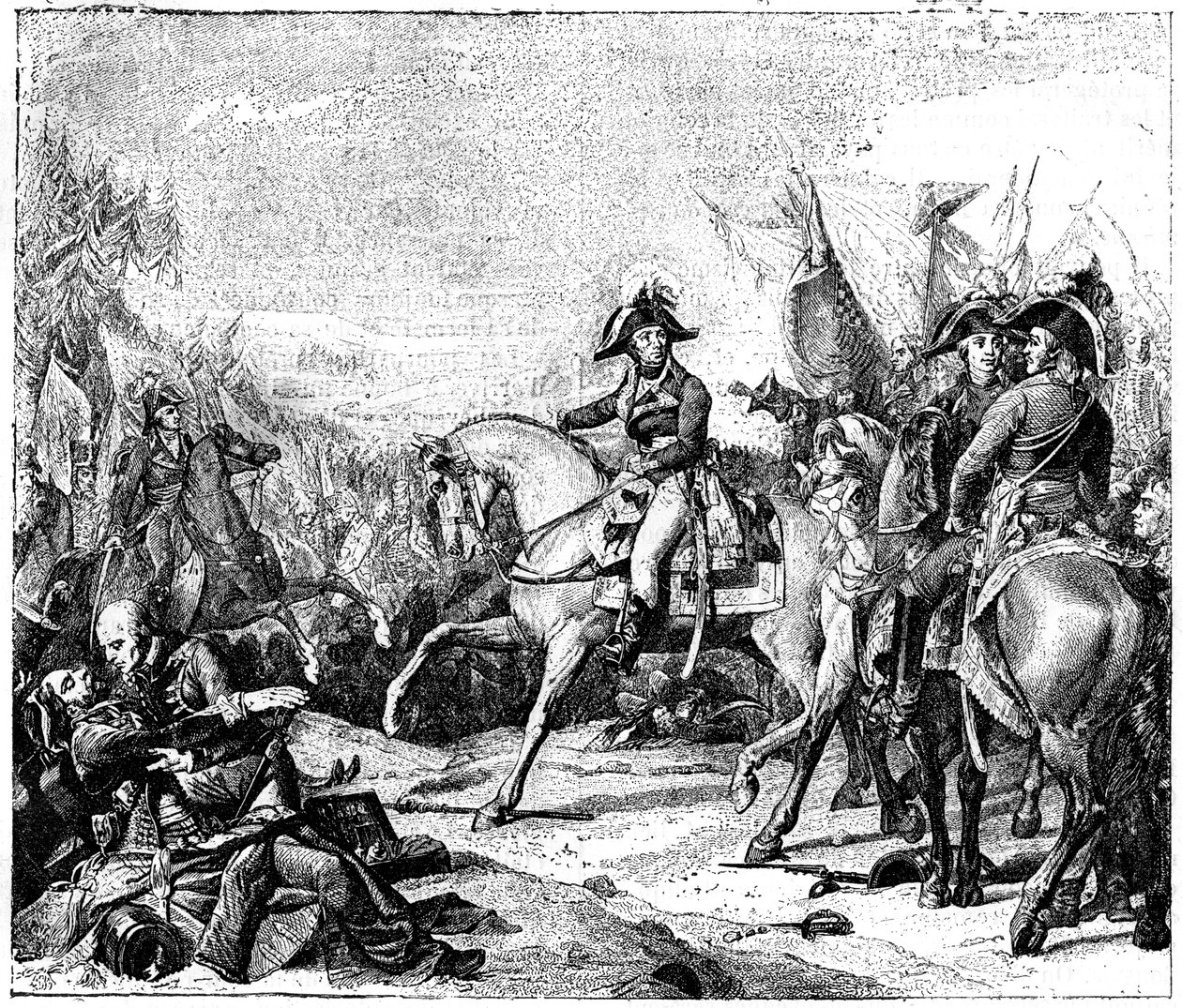 Slaget ved Hohenlinden, Bayern, 3. desember 1800 1882-1884 av Unbekannt