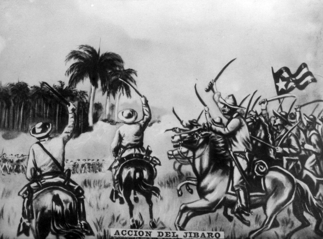 Slaget ved Jibaro, 1876, 1920-tallet av Unbekannt