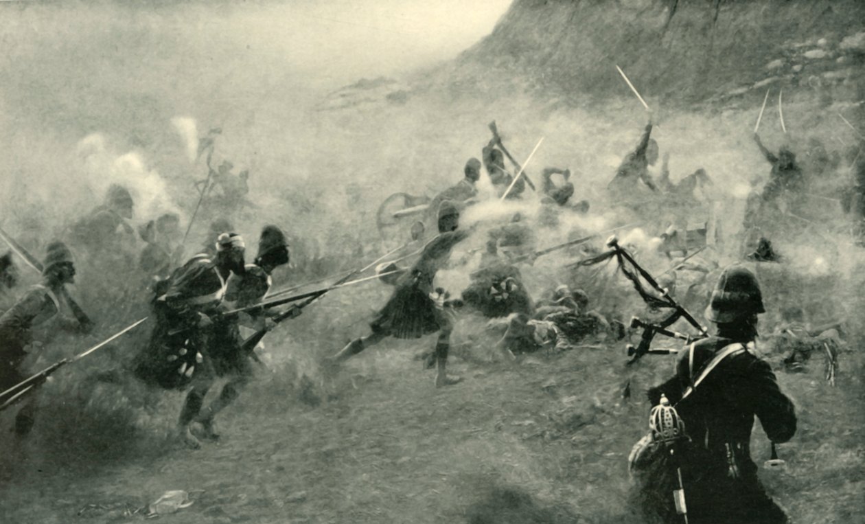 Battle of Kandahar - The 92nd Are To Take The Guns, 1901. av Unbekannt