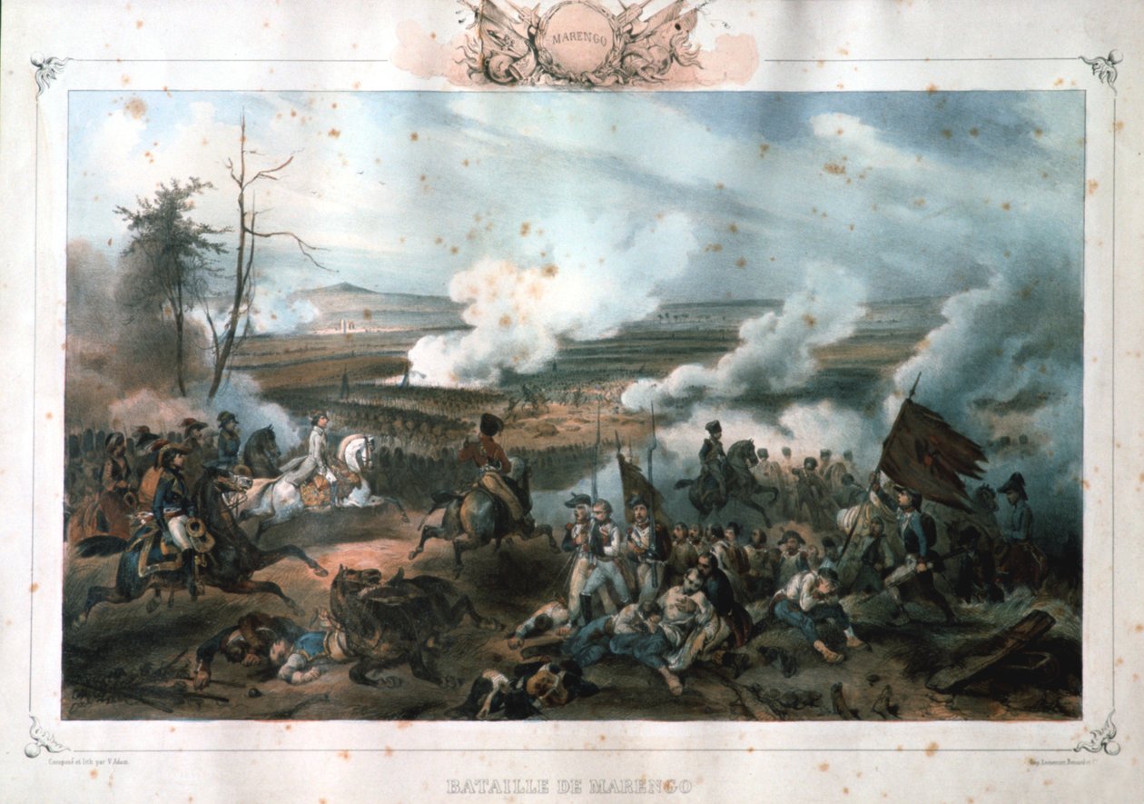 Slaget ved Marengo, 14. juni 1800 av Unbekannt