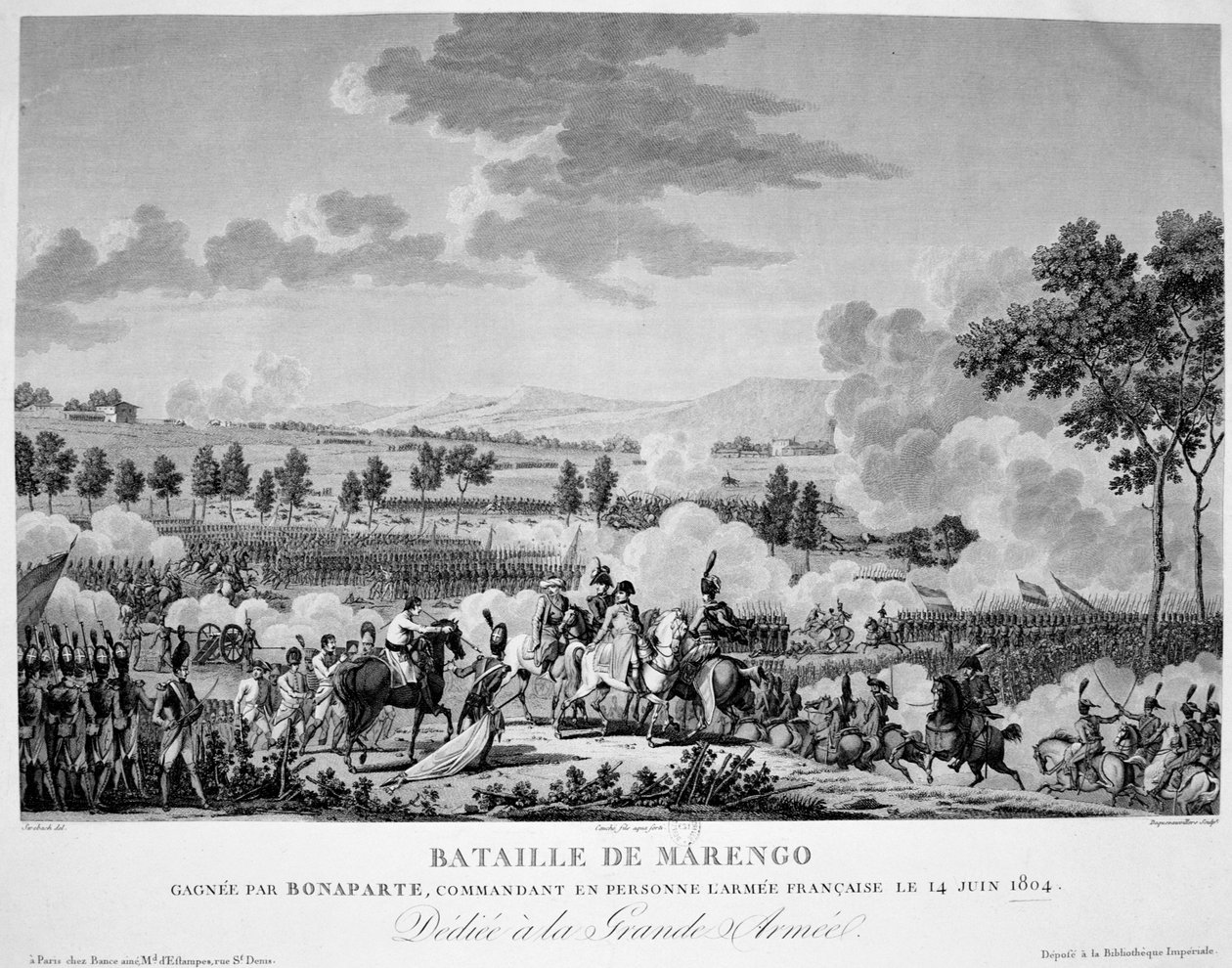 Slaget ved Marengo, 14. juni 1804 av Unbekannt