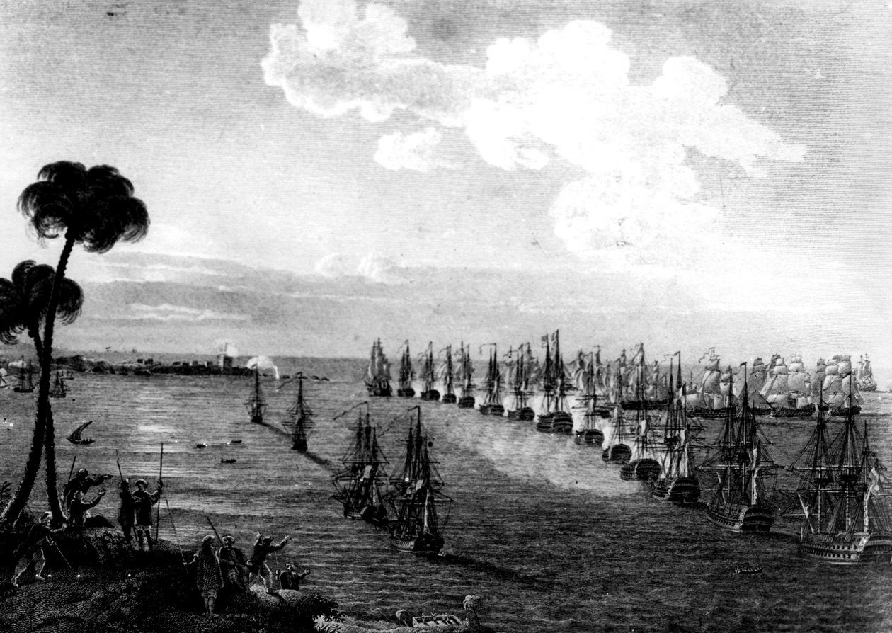 Slaget ved Nilen, 1. august 1798, 1800-tallet av Unbekannt