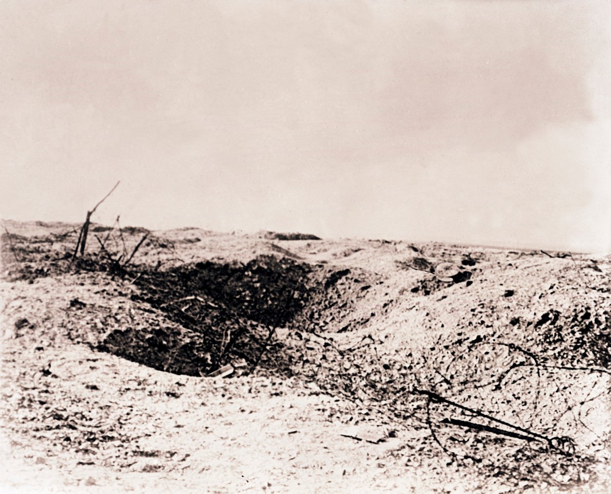 Battlefield, Tahure, Nord-Frankrike, c1914-c1918 av Unbekannt