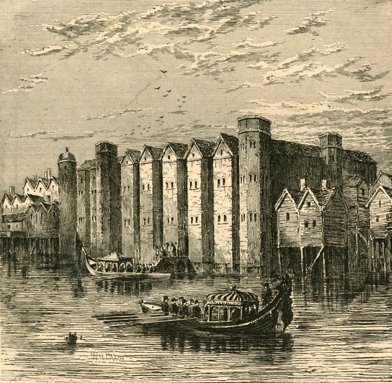 Baynards Castle, fra et syn publisert i 1790, 1897. av Unbekannt