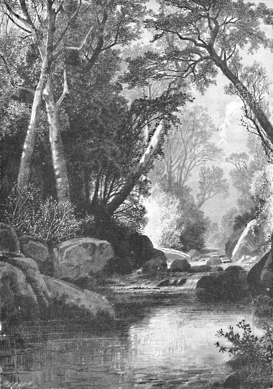 Bear River, nær Bethel, Maine, 1883 av Unbekannt