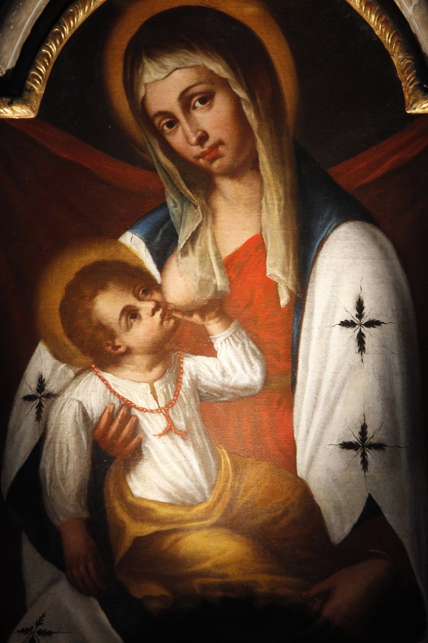 Den velsignede jomfru av nåde, Madonna di San Giuseppe av Benedetto Cottolenzo (slutten av 1500-tallet), Torino, Italia av Unbekannt