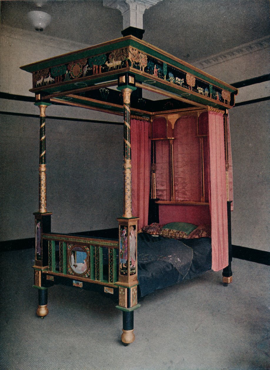 Sengeplass dekorert av Jessie Bayes, c1913 av Unbekannt