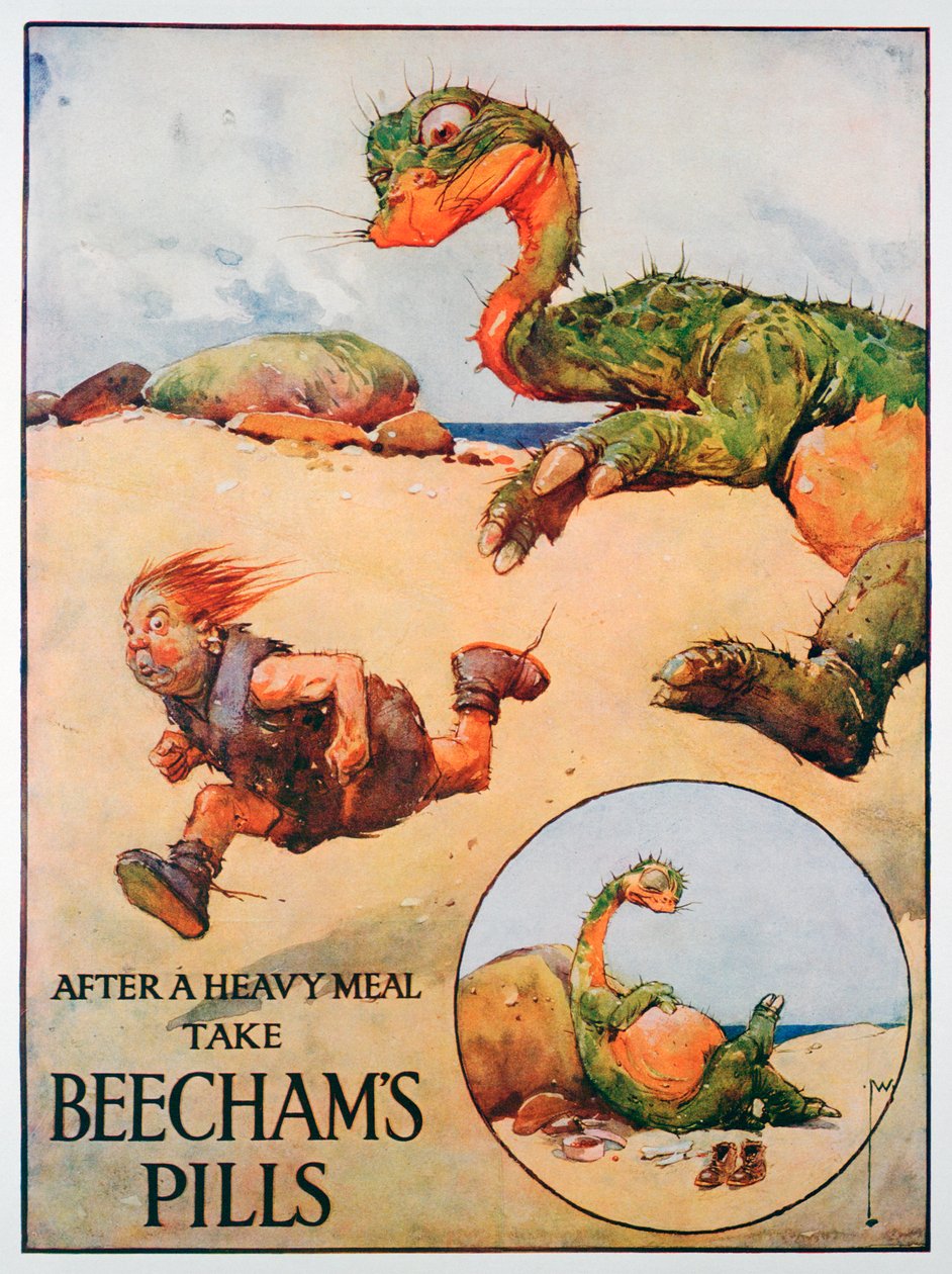 Beechams Pills-annonse, 1914 av Unbekannt