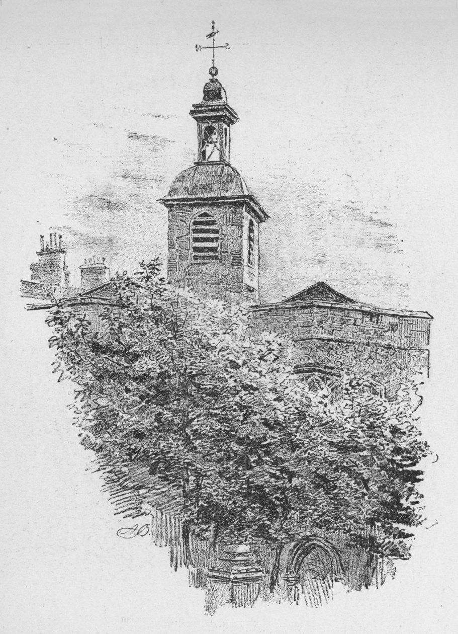 Klokketårn, St. Helens kirke, 1890 av Unbekannt