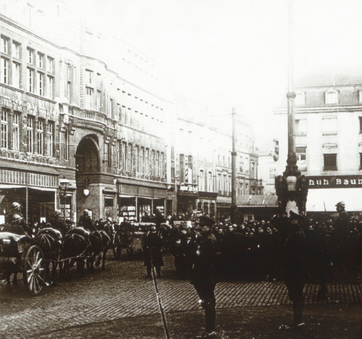 Belgiske tropper, Aachen, Tyskland, c1914-c1918 av Unbekannt