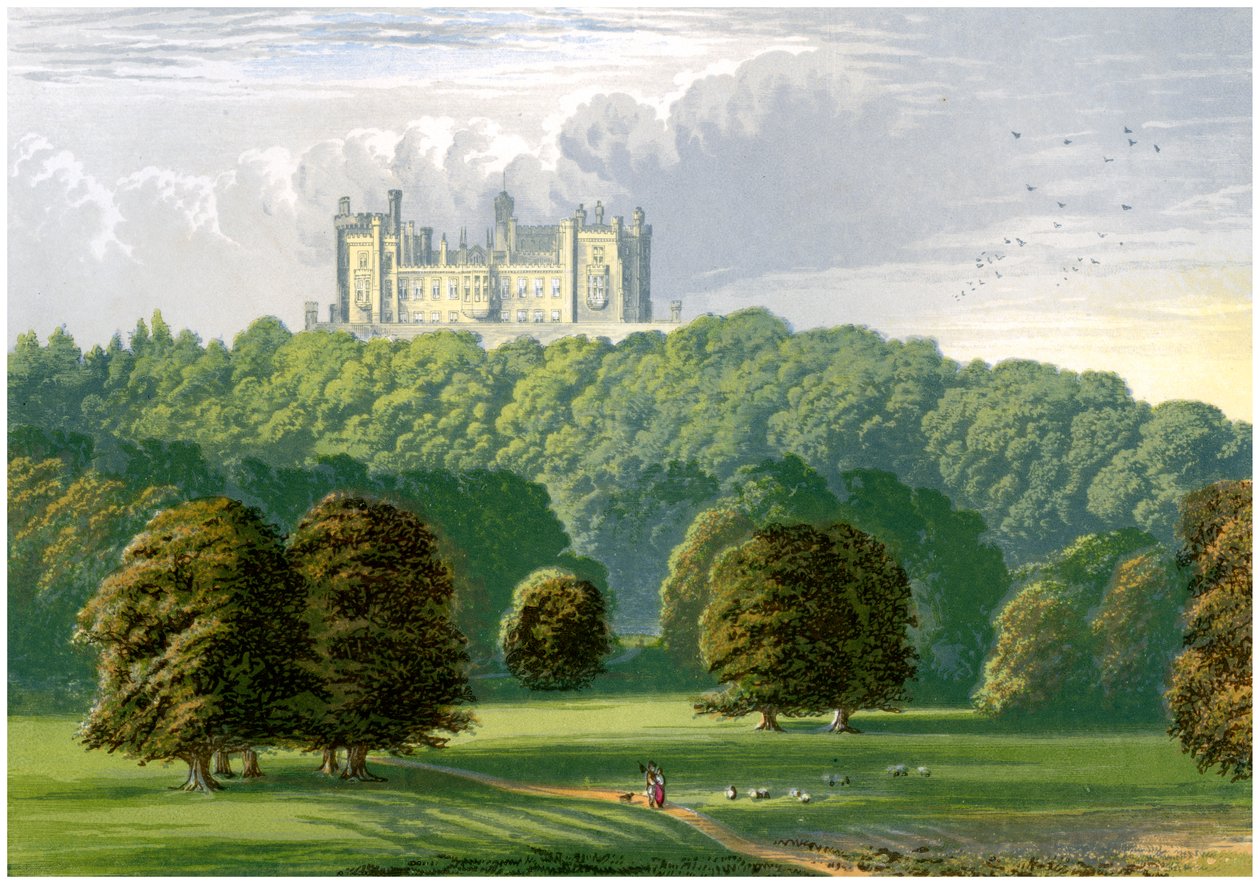 Belvoir Castle, Leicestershire, hjemmet til hertugen av Rutland, c1880 av Unbekannt