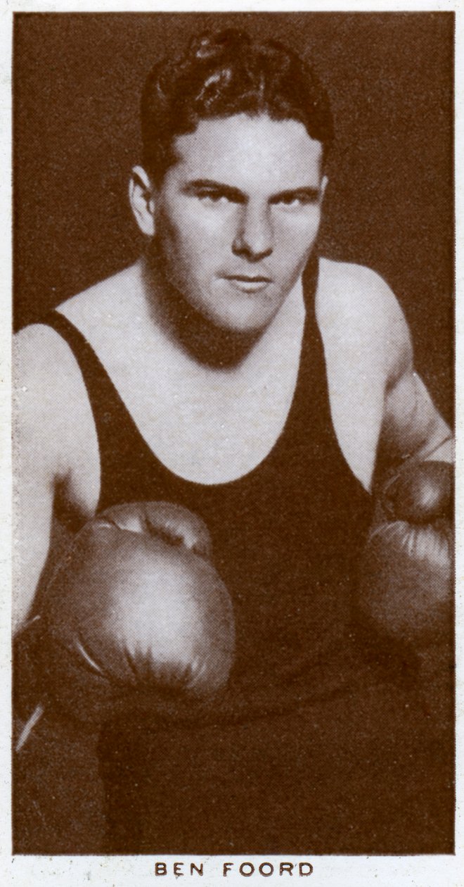 Ben Foord , sørafrikansk bokser, 1938 av Unbekannt