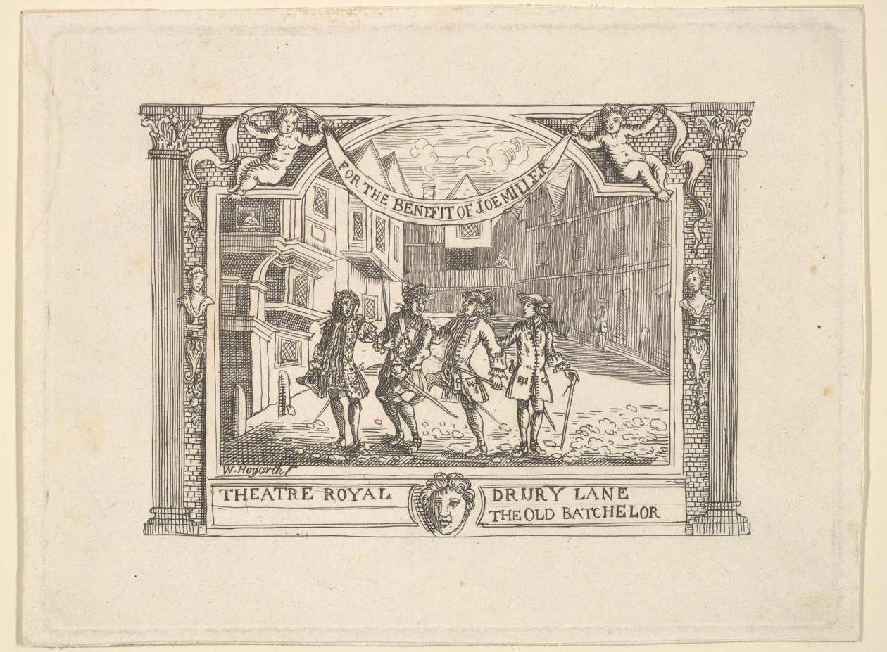 Fordelsbillett for Joe Miller, 1790-tallet. av Unbekannt