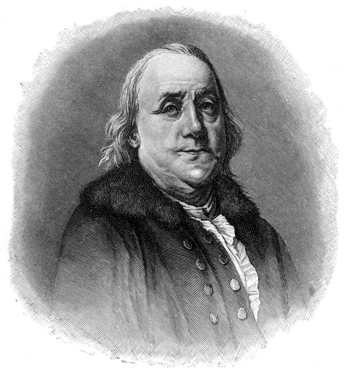 Benjamin Franklin , amerikansk vitenskapsmann, oppfinner og statsmann fra 1700-tallet, 1901 av Unbekannt