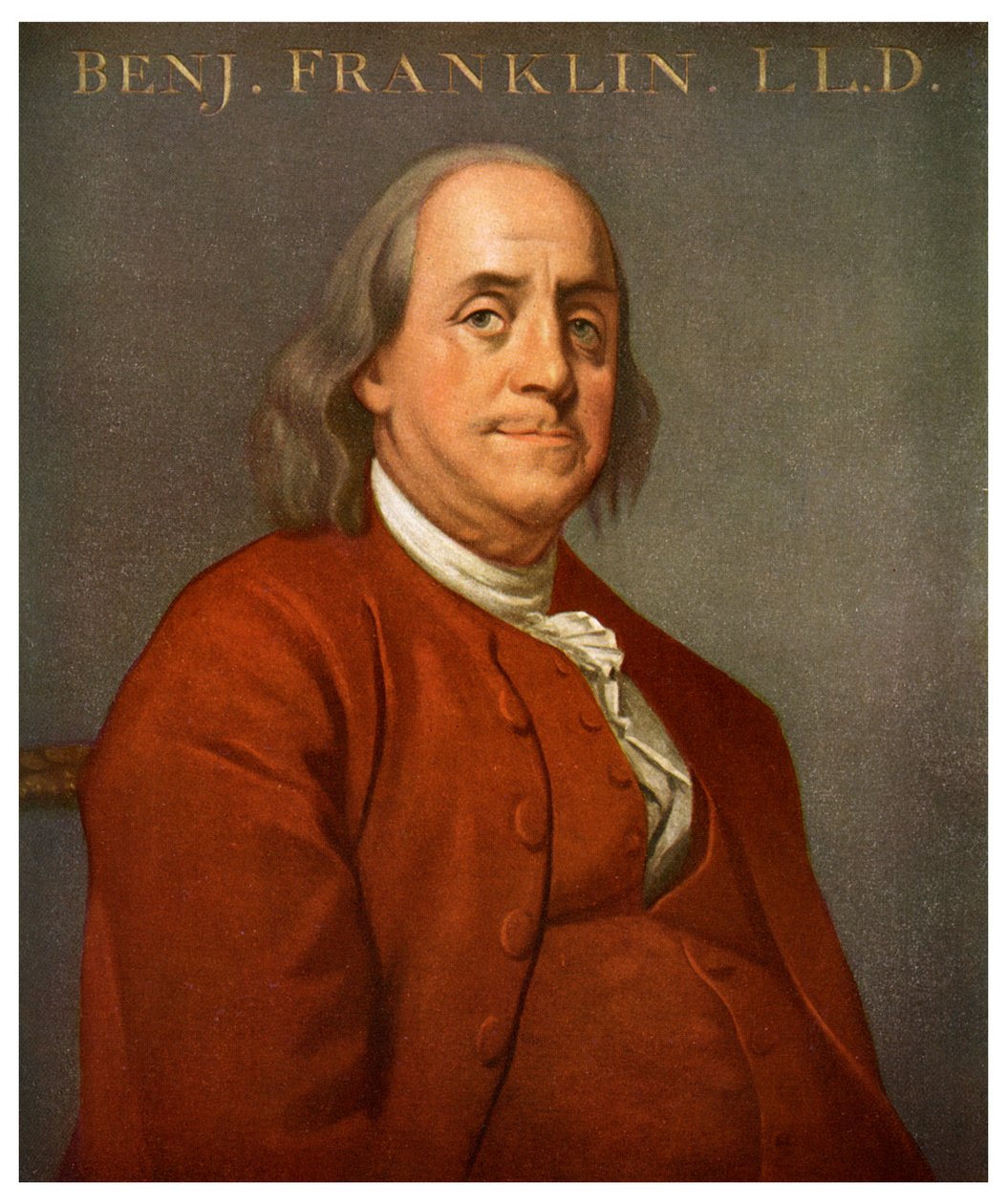 Benjamin Franklin , amerikansk vitenskapsmann og politiker, 1782 1956 av Unbekannt