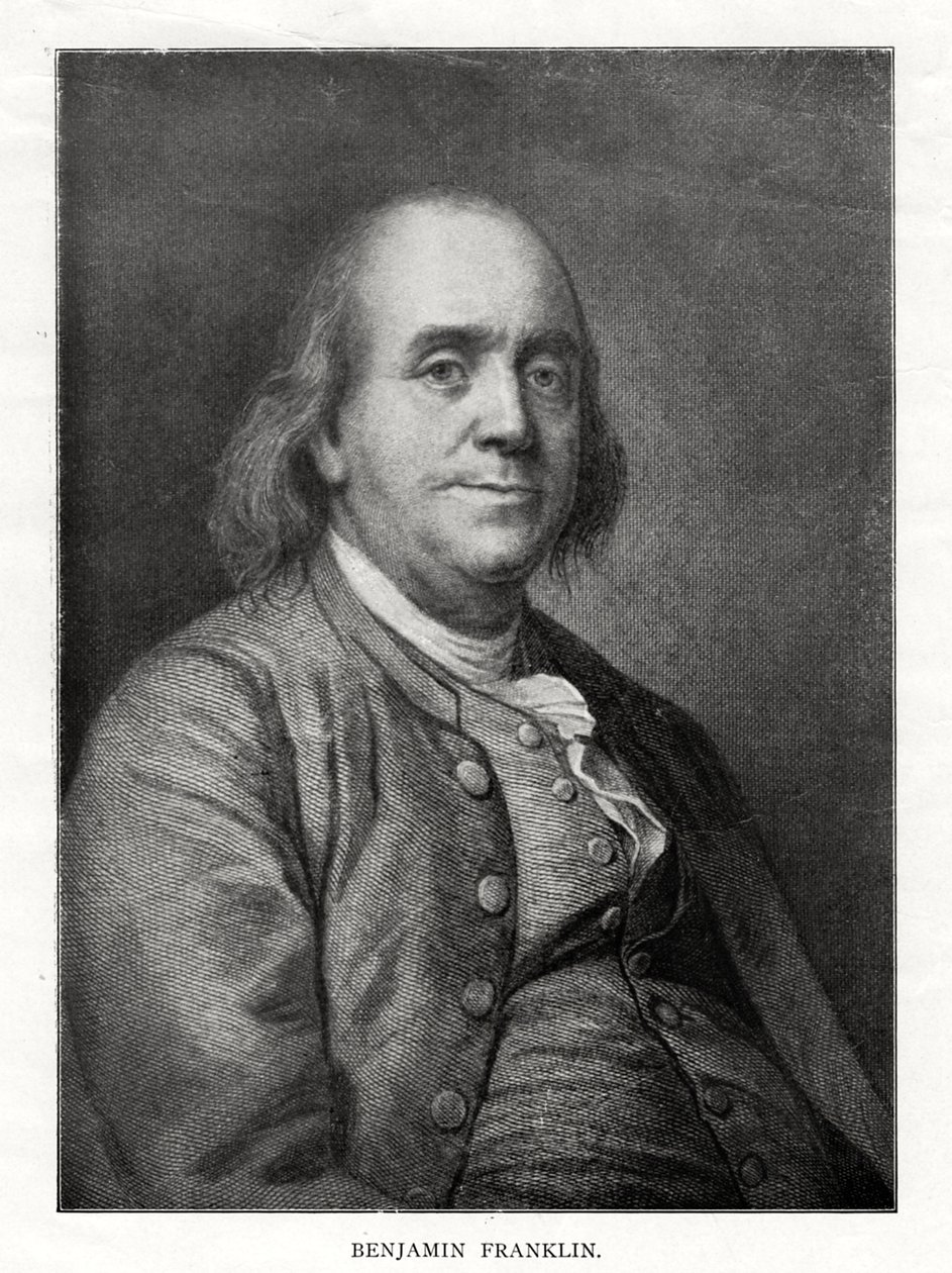Benjamin Franklin , amerikansk statsmann, skriver og vitenskapsmann, 1900-tallet av Unbekannt