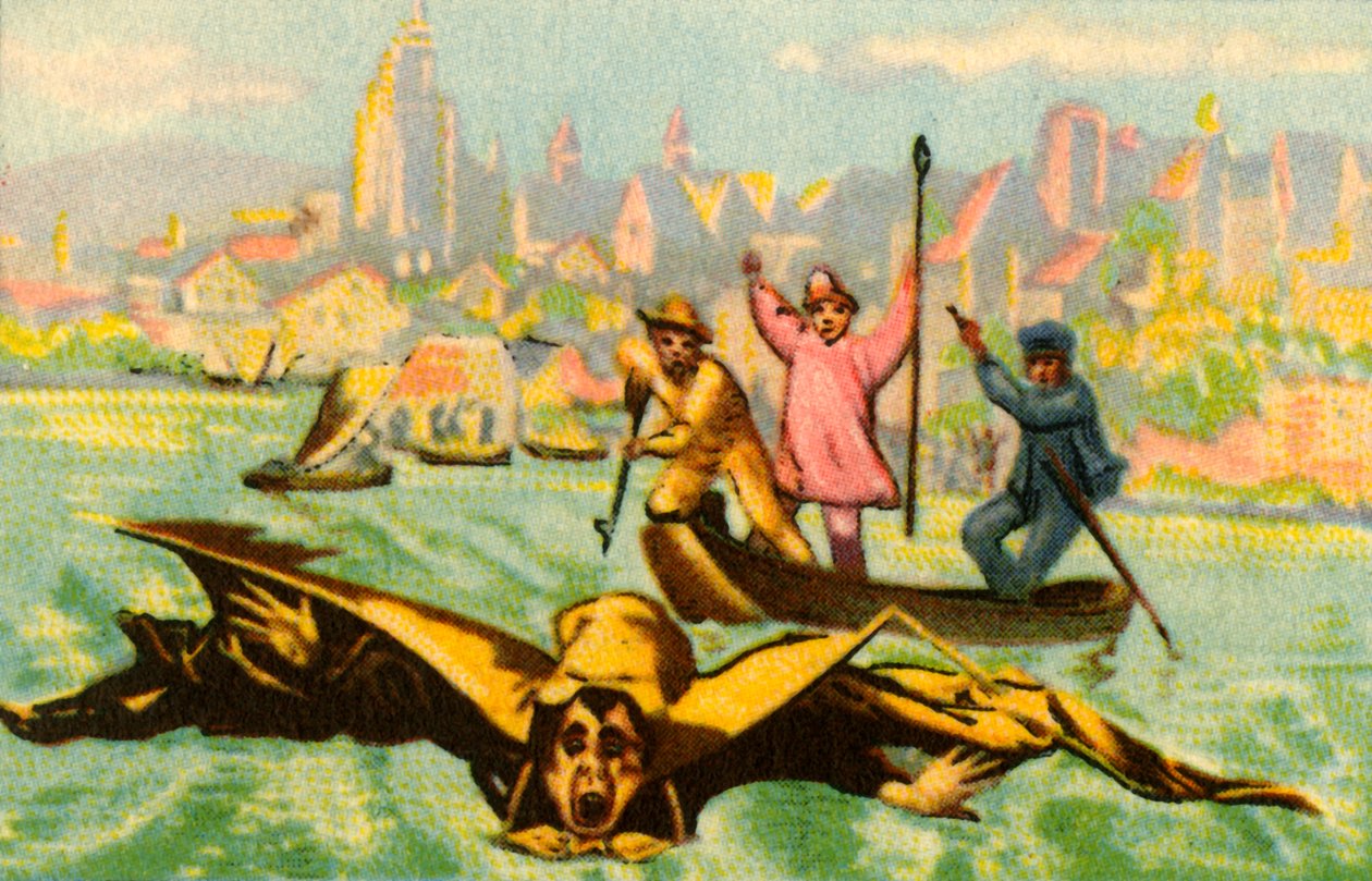 Berblingere forsøker å fly over Donau, 1811, 1932. av Unbekannt