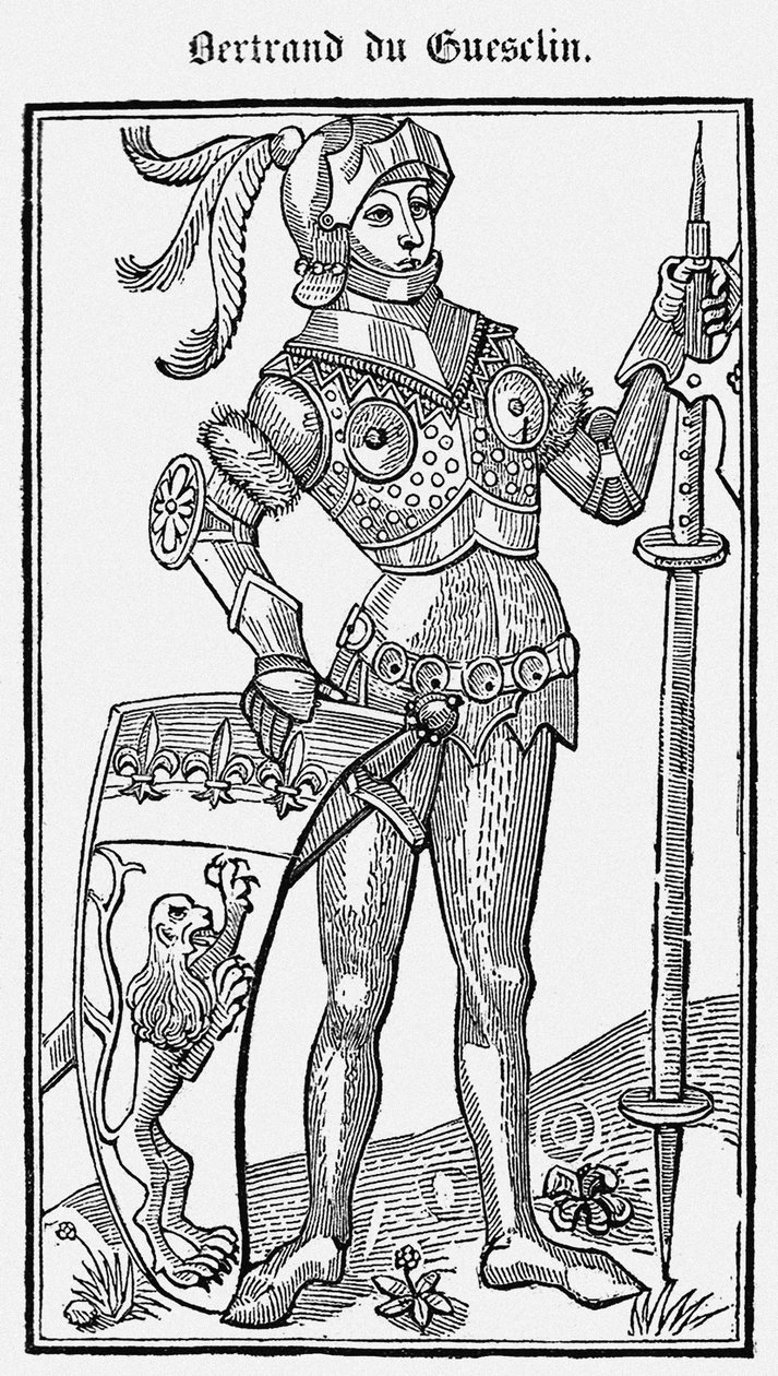 Bertrand du Guesclin fra The Book of Deeds of Sir Bertrand du Guesclin, 1487 av Unbekannt