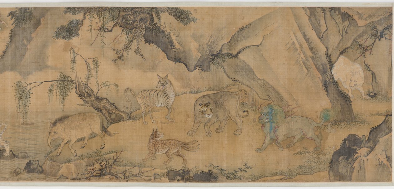 Bestiary av ekte og imaginære dyr, Ming-dynastiet, 1368-1644. av Unbekannt