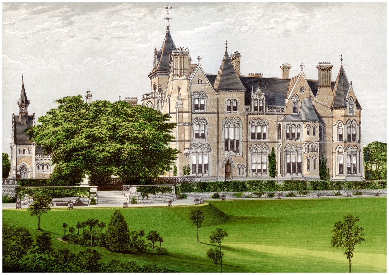 Bestwood Lodge, Nottinghamshire, hjemmet til hertugen av St Albans, c1880 av Unbekannt