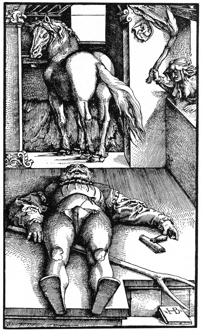 Forhekset brudgom Sovende brudgom og en trollkvinne, 1544 1964. av Unbekannt