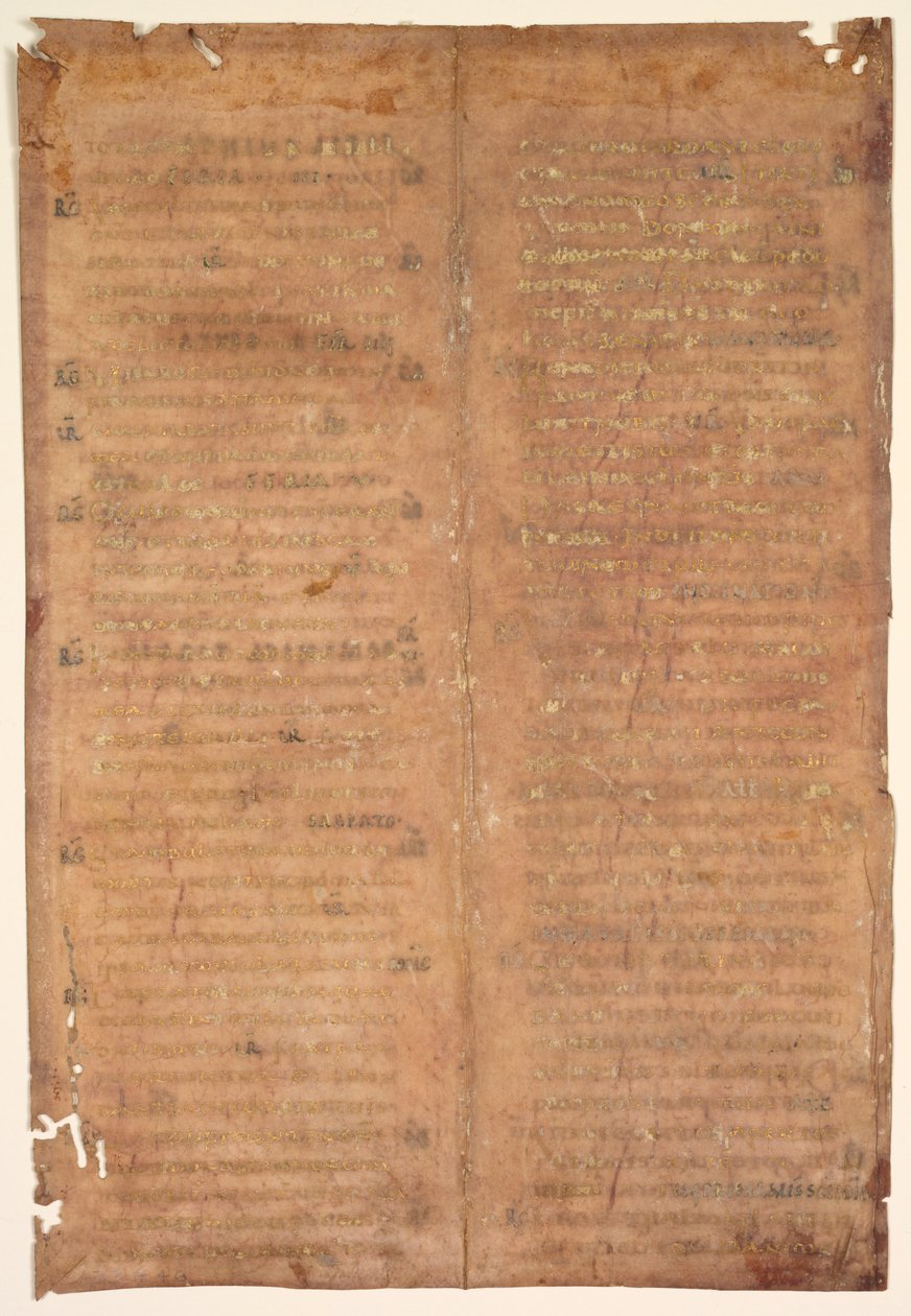 Bifolium utskåret fra en karolingisk gradvis verso, ca. 830-860. av Unbekannt