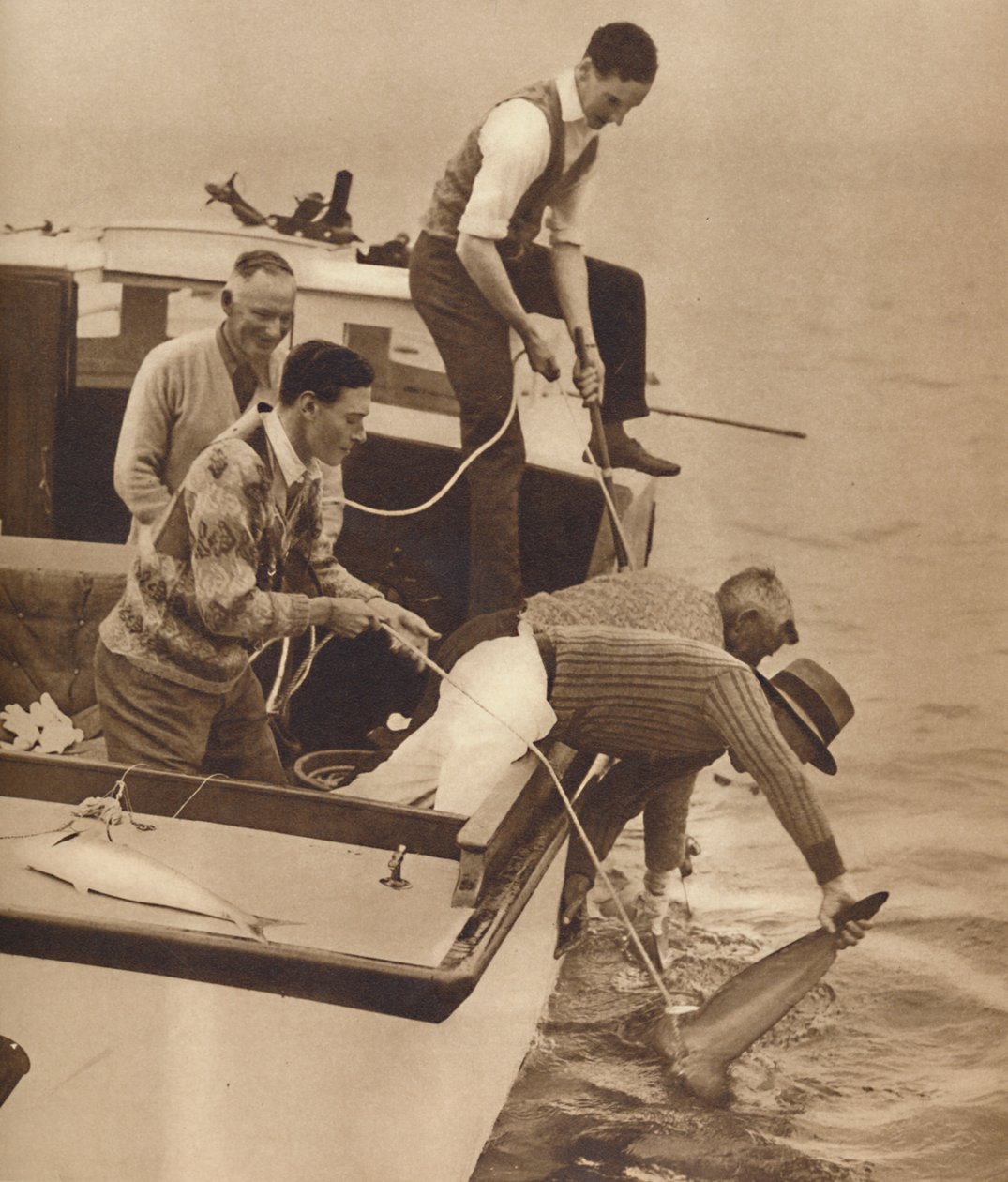 Big Game Fishing, Bay of Islands, New Zealand, c1927, 1937 av Unbekannt