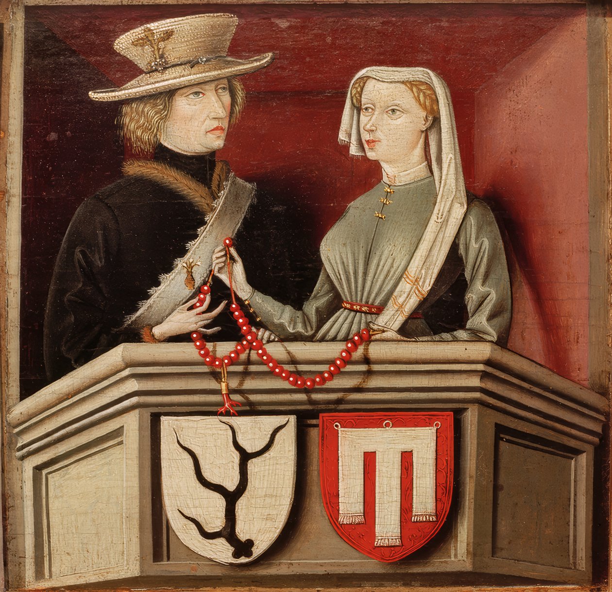 Portrett av ekteparet Wilhelm IV. Grev Schenk von Schenkens av Unbekannt